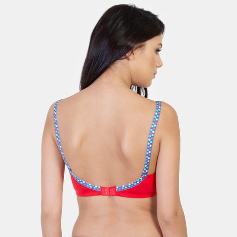 Envie Padded Non-Wired 3/4th Coverage T-Shirt Bra - NVB1043 (True Red)