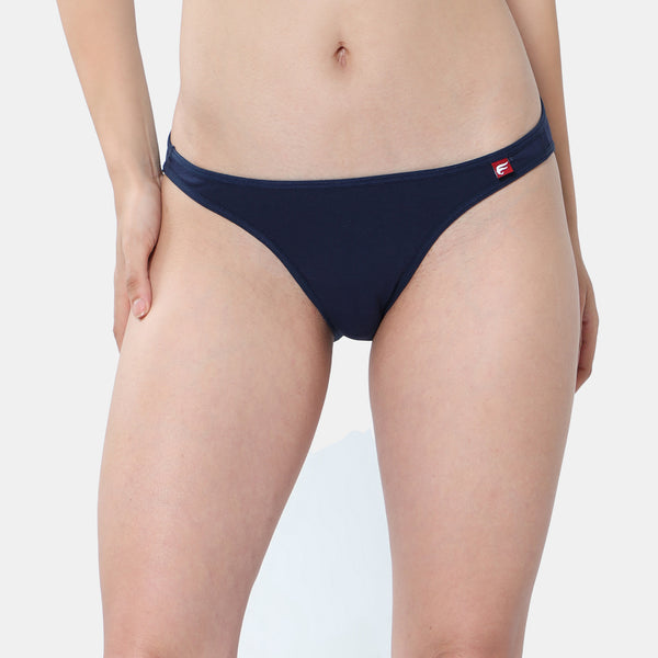 Envie Low Rise Half Coverage Bikini (Pack of 2) - NVP2055 (Navy Pink)