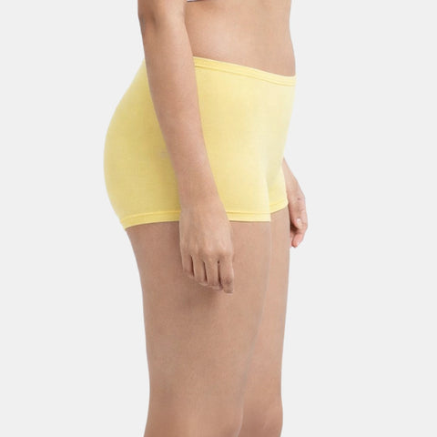 Envie Regular Fit Mid Rise Boyshorts - NVS5018 (Yellow)