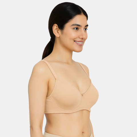 Envie Non-Padded Wired 3/4th Coverage T-Shirt Bra - NVB1132 (Skin)