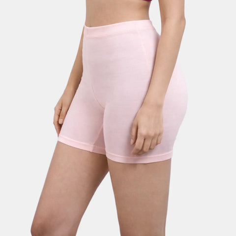 Envie Hugged Fit Thigh Length Cycling Shorts - NVS5019 (Salmon Rose)