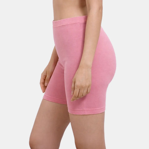 Envie Hugged Fit Thigh Length Cycling Shorts - NVS5019 (Seashell Pink)