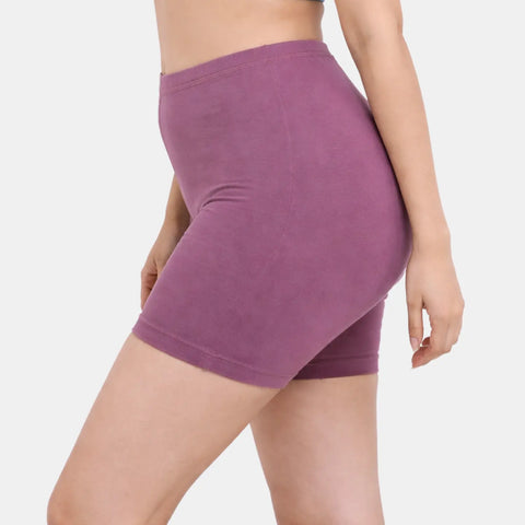 Envie Hugged Fit Thigh Length Cycling Shorts - NVS5019 (Violet Quartz)