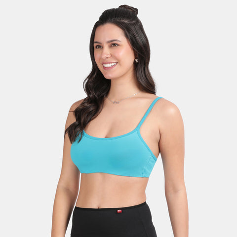 Envie Value+ Girls Non-Padded Non-Wired Full Coverage Teenage Bra - EVEGBA006 (Blue Attol)