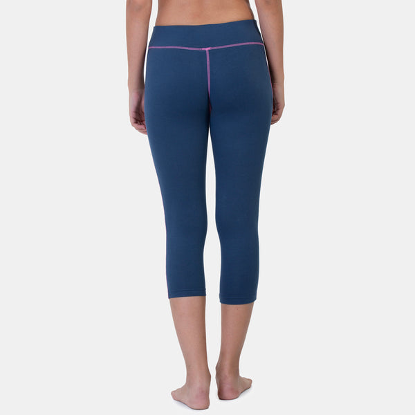 Envie Hugged Fit 3/4th Length Capri - NVCP6004 (Dark Denim)