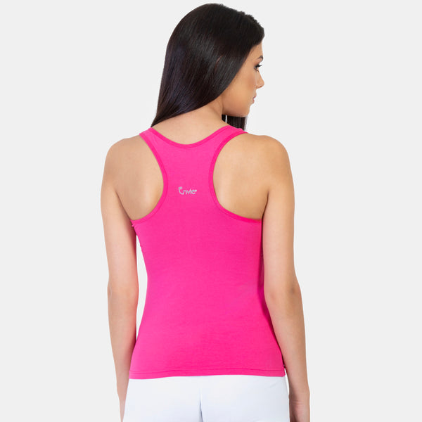 Envie U-Neck Short Length Racerback Tank Top - NVC3003 (Magenta)