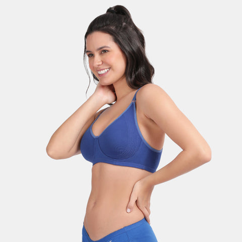 Envie Non-Padded Non-Wired 3/4th Coverage Minimiser Bra - NVB1024 (Sapphire)