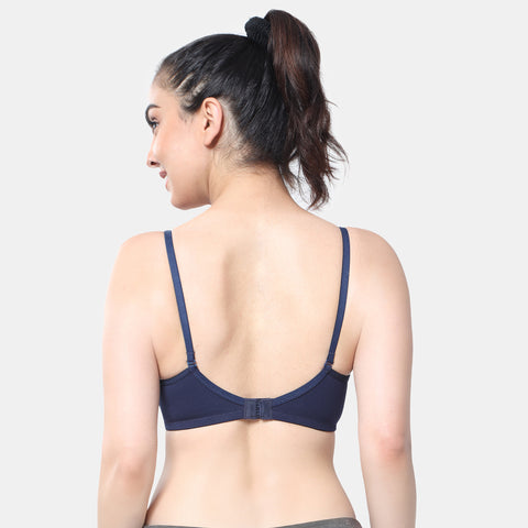 Envie Value + Padded Non-Wired 3/4th Coverage T-Shirt Bra - NVB1007 (Navy)