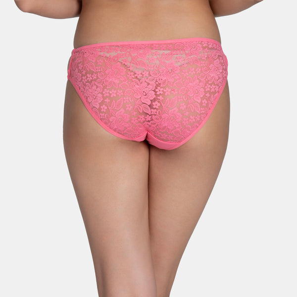 Envie Low Rise Half Coverage Lace Bikini - NVP2030 (Bubble Gum)