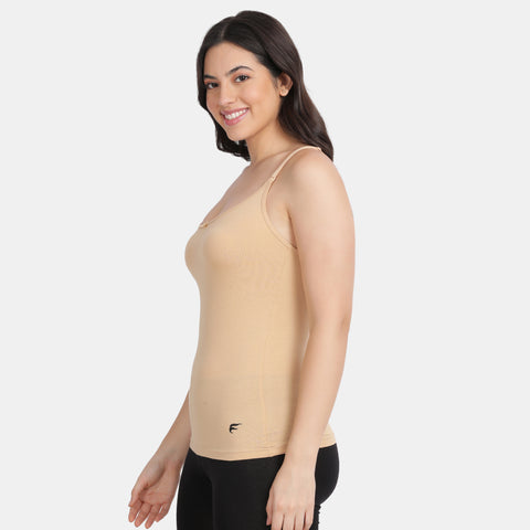 Envie Relaxed Fit Scoop Neck Short Length Camisole - NVC3010 (Nude)