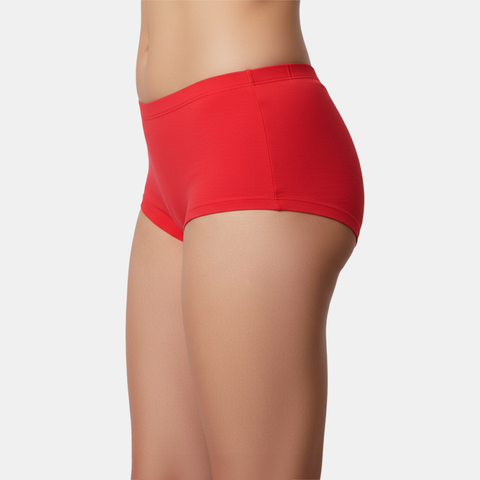 Envie High Rise Full Coverage Boyshorts - NVP2065 (True Red)