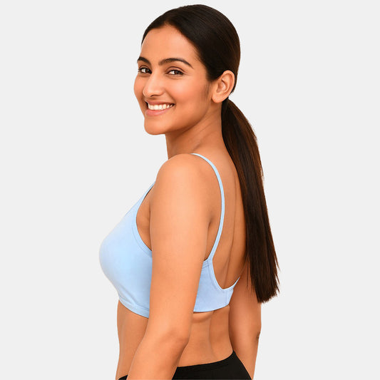 Envie Non Padded Non Wired Moulded 3/4th Coverage T-shirt Bra - NVB1138 (Powder Blue)