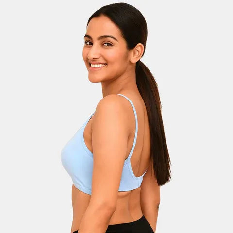 Envie Non Padded Non Wired Moulded 3/4th Coverage T-shirt Bra - NVB1138 (Powder Blue)