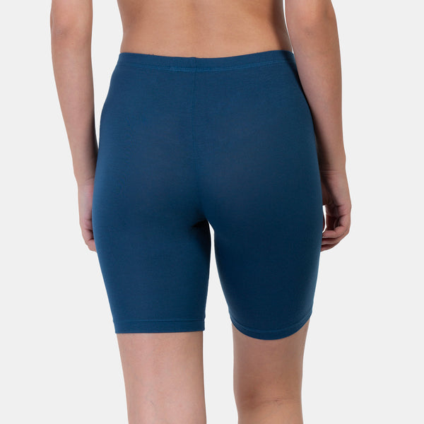 Envie Hugged Fit Thigh Length Cycling Shorts - NVS5020 (M.Blue)