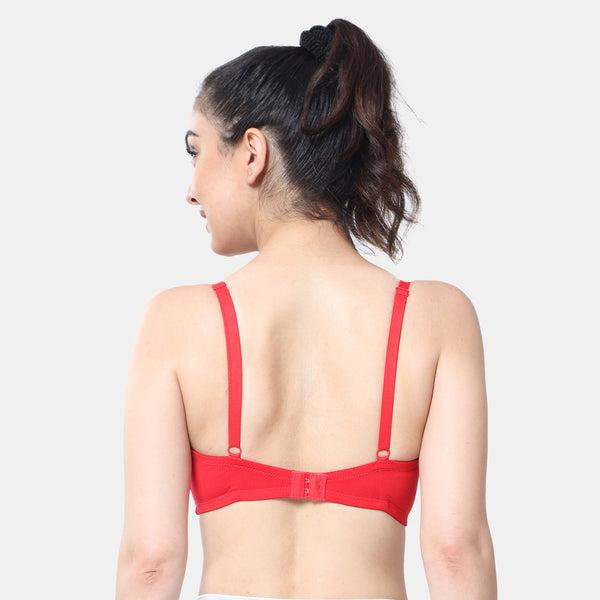 Envie Non-Padded Non-Wired Full Coverage T-Shirt Bra - NVB1092 (Red)