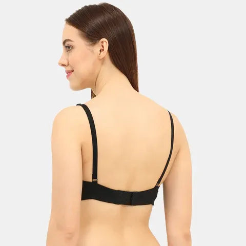 Envie Non-Padded Non-Wired Full Coverage T-Shirt Bra - NVB1084 (Black)