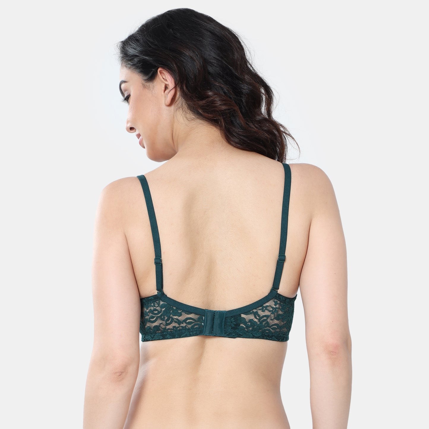 Envie Padded Non-Wired 3/4th Coverage T-Shirt Lace Bra - NVB1118