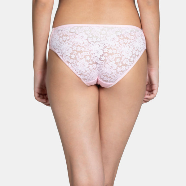 Envie Low Rise Half Coverage Lace Bikini - NVP2030 (Pink)