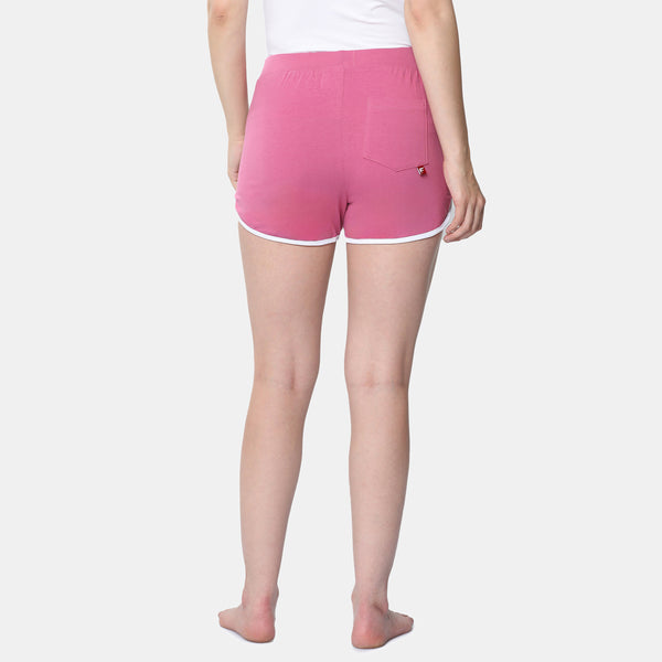 Envie Dualtone Relaxed Fit Dolphin Shorts - NVS5023 (Rose White)