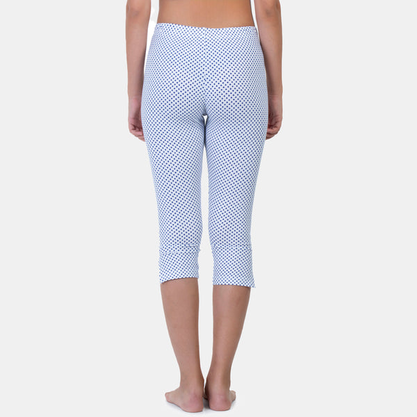 Envie Hugged Fit 3/4th Length Printed Capri - Assorted - NVCP6002 (Blue)