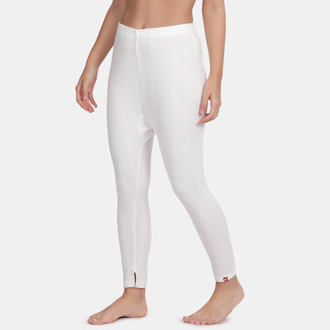 Envie Regular Fit Ankle Length Thermal Pant NVTHTM114 (Off White)