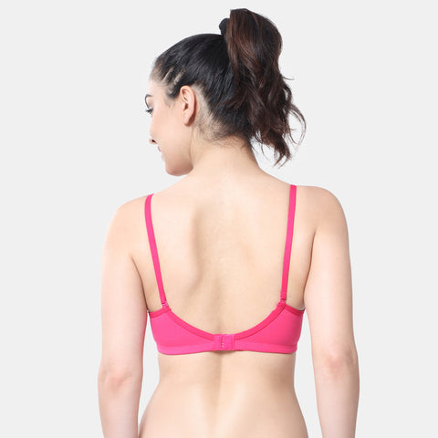 Envie Padded Non-Wired 3/4th Coverage T-Shirt Bra - NVB1007 (Fusia)
