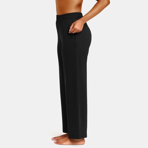 Envie Relaxed Fit Wide Leg Baggy Pant – NVTP8016 (Black)