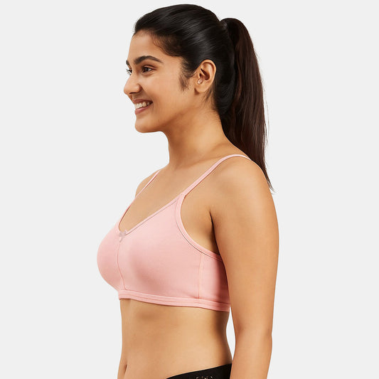 Envie Non Padded Non Wired Moulded 3/4th Coverage T-shirt Bra - NVB1138 (Peach)