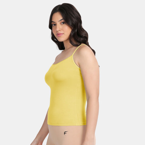 Envie Regular Fit Scoop Neck Short Length Camisole - NVC3031 (Yellow)