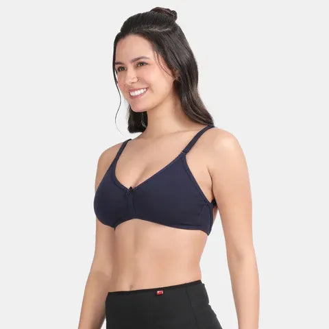 Envie Non-Padded Non-Wired 3/4th Coverage Backless Bra - NVB1120 (Navy)