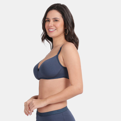Envie Padded Non-Wired 3/4th Coverage Backless Bra - NVB1121 (Dark Denim)