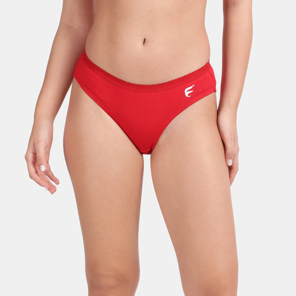 Envie Low Rise Half Coverage Bikini (Pack of 3) - NVP2050 (Red Sapphire GMelange)