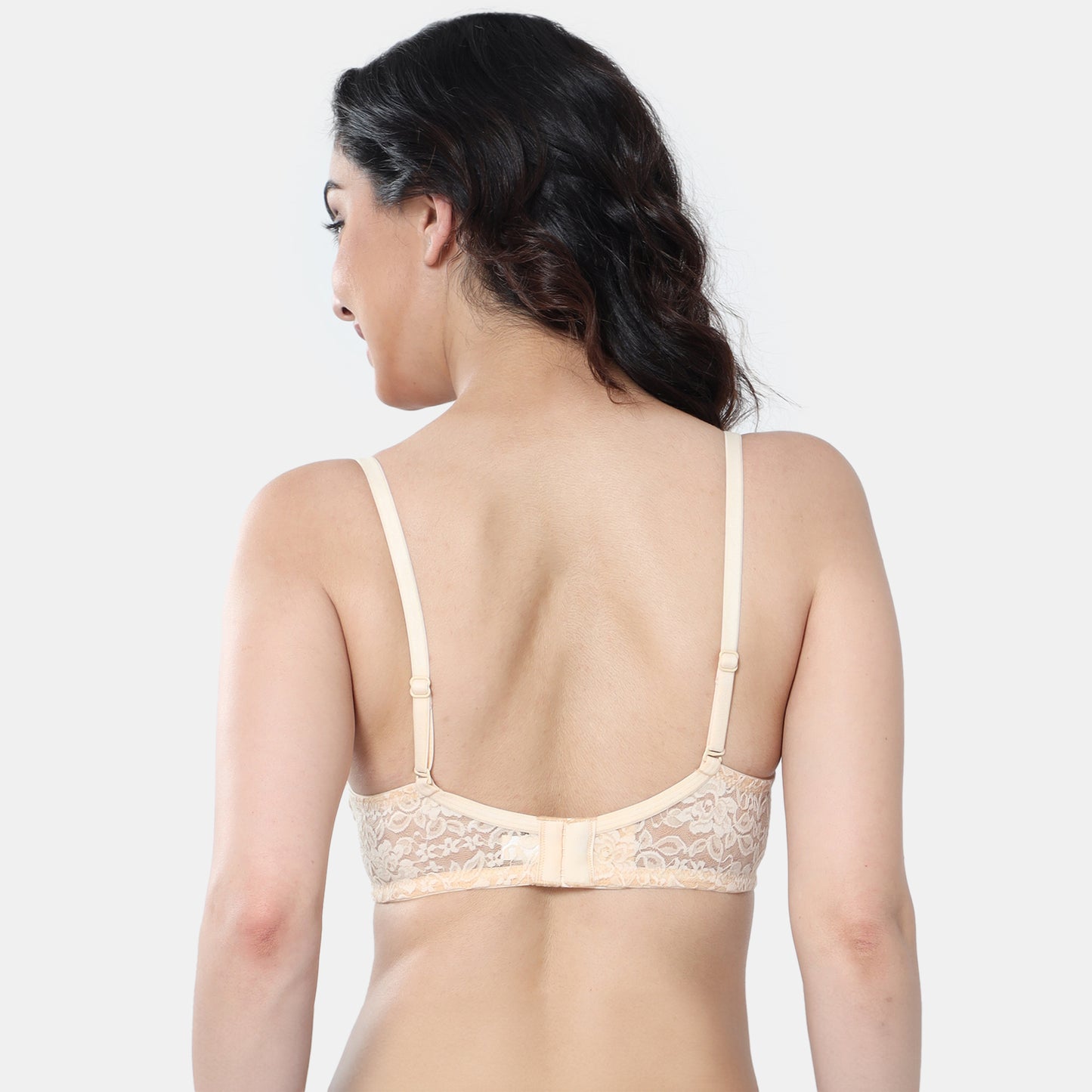 Envie Padded Non-Wired 3/4th Coverage T-Shirt Lace Bra - NVB1118