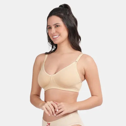 Envie Non-Padded Non-Wired 3/4th Coverage Minimiser Bra - NVB1024 (Nude)