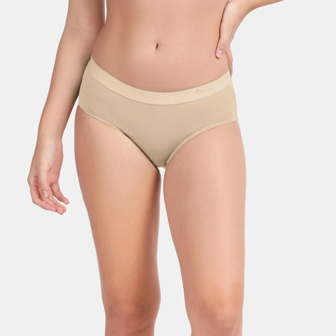 Envie Medium Rise 3/4th Rear Coverage Hipster(Pack Of 2) - NVP2059(Nude Dark Maroon)