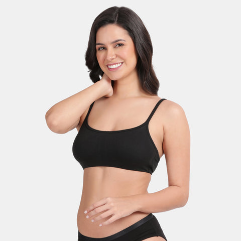 Envie Value+ Girls Non-Padded Non-Wired Full Coverage Teenage Bra - EVEGBA006 (Black)
