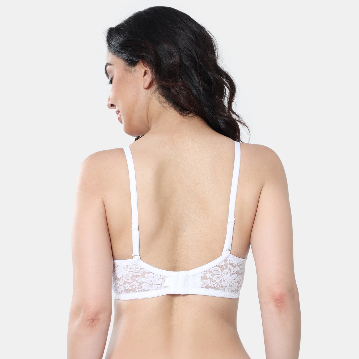 Envie Padded Non-Wired 3/4th Coverage T-Shirt Lace Bra - NVB1118