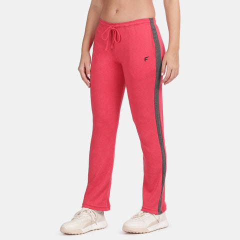 Envie Regular Fit Ankle Length Track Pant - NVTP8002 (Red Anthra)