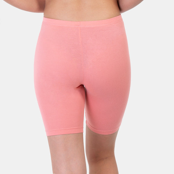 Envie Hugged Fit Thigh Length Cycling Shorts - NVS5020 (Wood Rose)