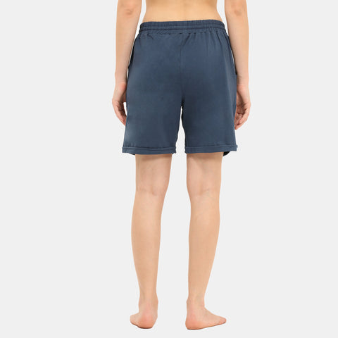 Envie Loose Fit Thigh Length Shorts - NVS5022 (Dark Denim)