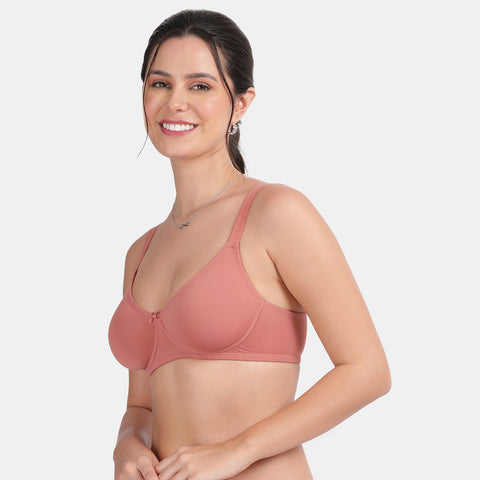 Duplicate - Envie Non-Padded Wired 3/4th Coverage T-Shirt Bra - NVB1132 (Mauve Mist)