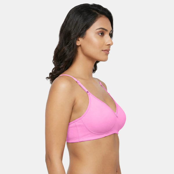 Envie Non-Padded Non-Wired 3/4th Coverage T-Shirt Bra - NVB1002 (Pink)