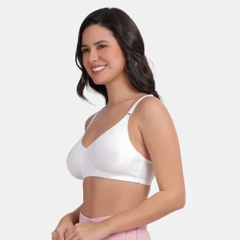 Envie Non-Padded Non-Wired 3/4th Coverage Minimiser Bra - NVB1024 (White)