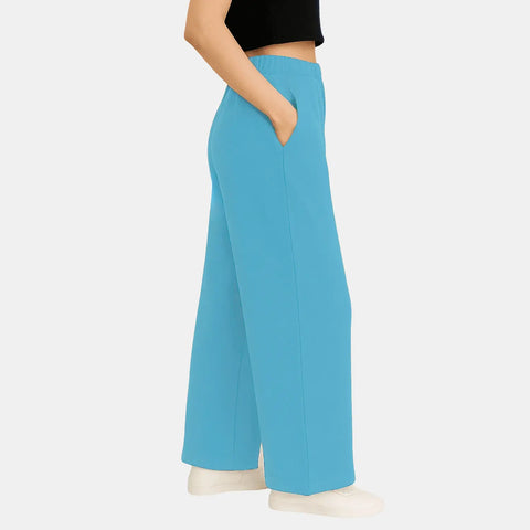 Envie Relaxed Fit Wide Leg Baggy Pant – NVTP8016 (Light Blue)