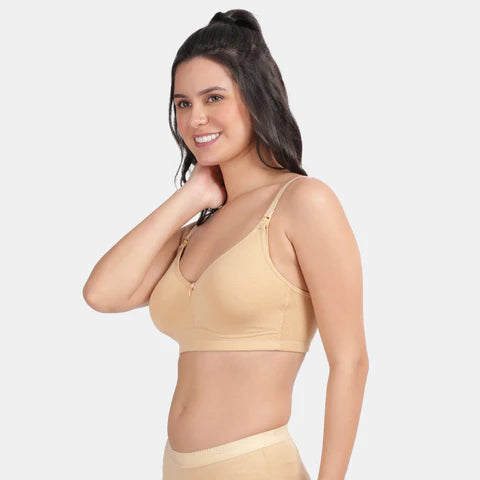 Envie Non-Padded Non-Wired 3/4th Coverage Maternity Bra - NVB1116 (Nude)