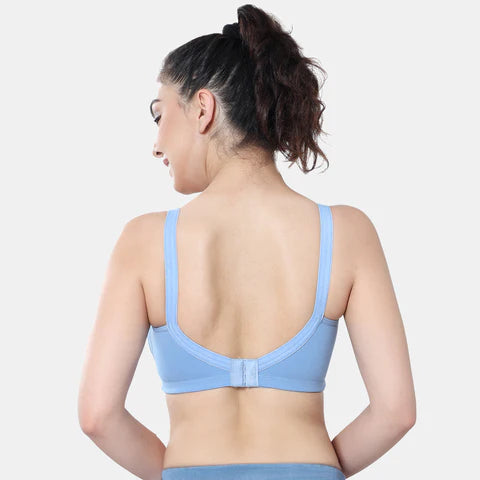 Envie Non-Padded Non-Wired Full Coverage T-Shirt Bra - NVB1106 (Blue)