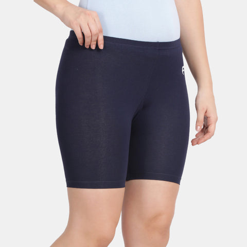 Envie Hugged Fit Thigh Length Cycling Shorts - NVS5019 (Navy)