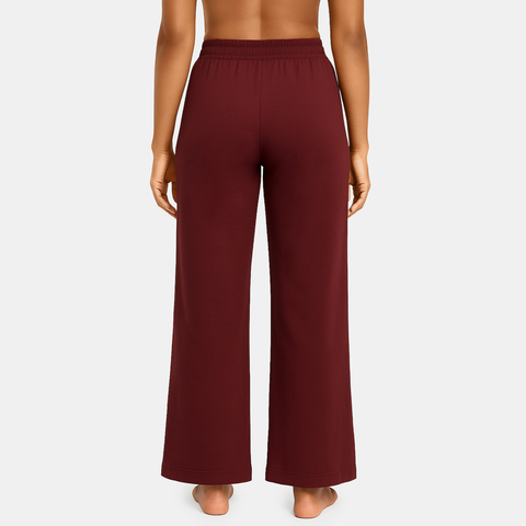 Envie Relaxed Fit Wide Leg Baggy Pant – NVTP8016 (Maroon)