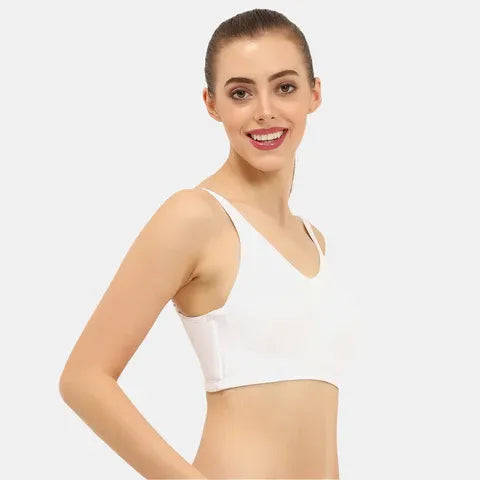 White t shirt bra Envie non wired non padded full coverage seamless bra invisible under clothes daily wear