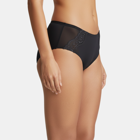 Envie Mid Rise 3/4th Coverage Lace Hipster - NVP2067 (Black)
